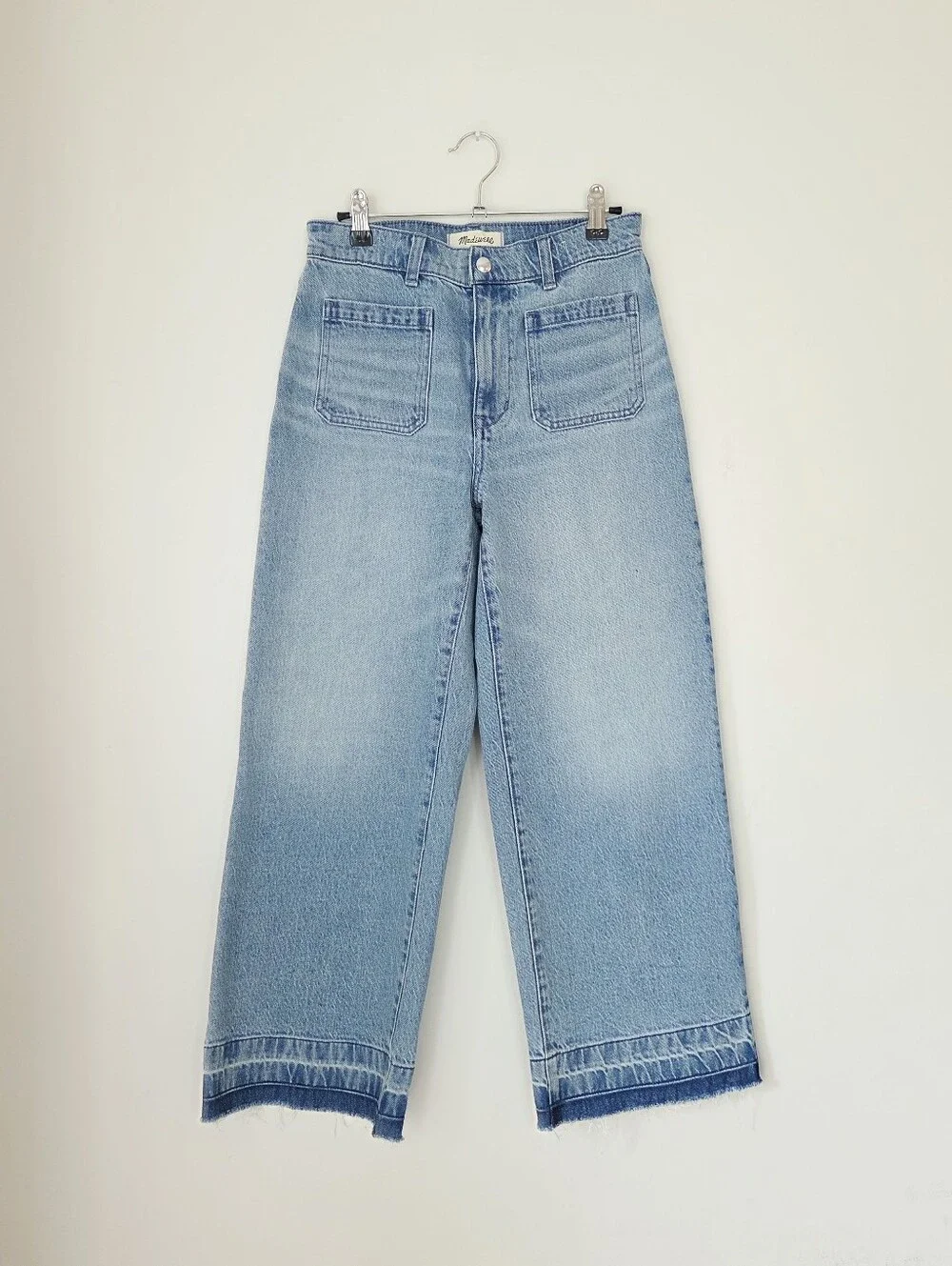 Madewell Emmett Wide-Leg Jean Let Down Hem 27P Banning Wash